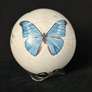 Studio 66 Butterfly Ceramic Sphere with Mini Orb Home decor